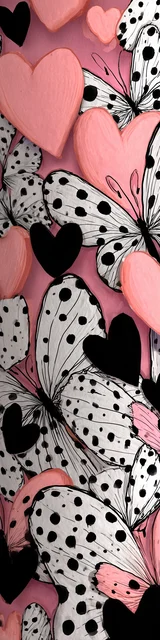 Free butterfly bookmarks of a butterfly with pink theme
